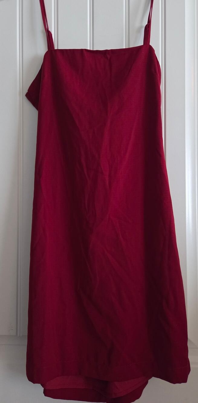 NWT Lulus Wine Red Backless Bow Dress Size M Burgundy Cutout Spaghetti Strap